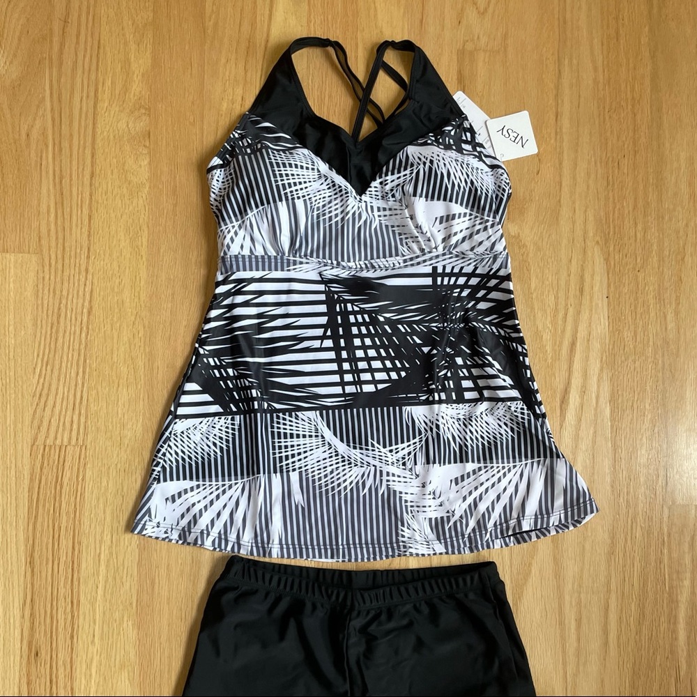 Stylish Black and White Bikini by Xhilaration